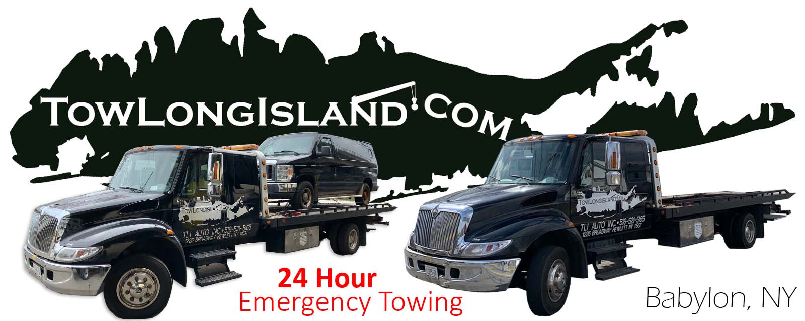 24 Hour Towing Service | Babylon, Long Island, Suffolk County, New York | TowLongIsland.com 516.521.5165